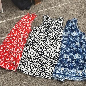 3 identical style LOFT dresses sz M